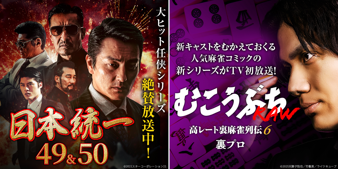 日本統一49、50　&　むこうぶちRAW 高レート裏麻雀列伝6 裏プロ